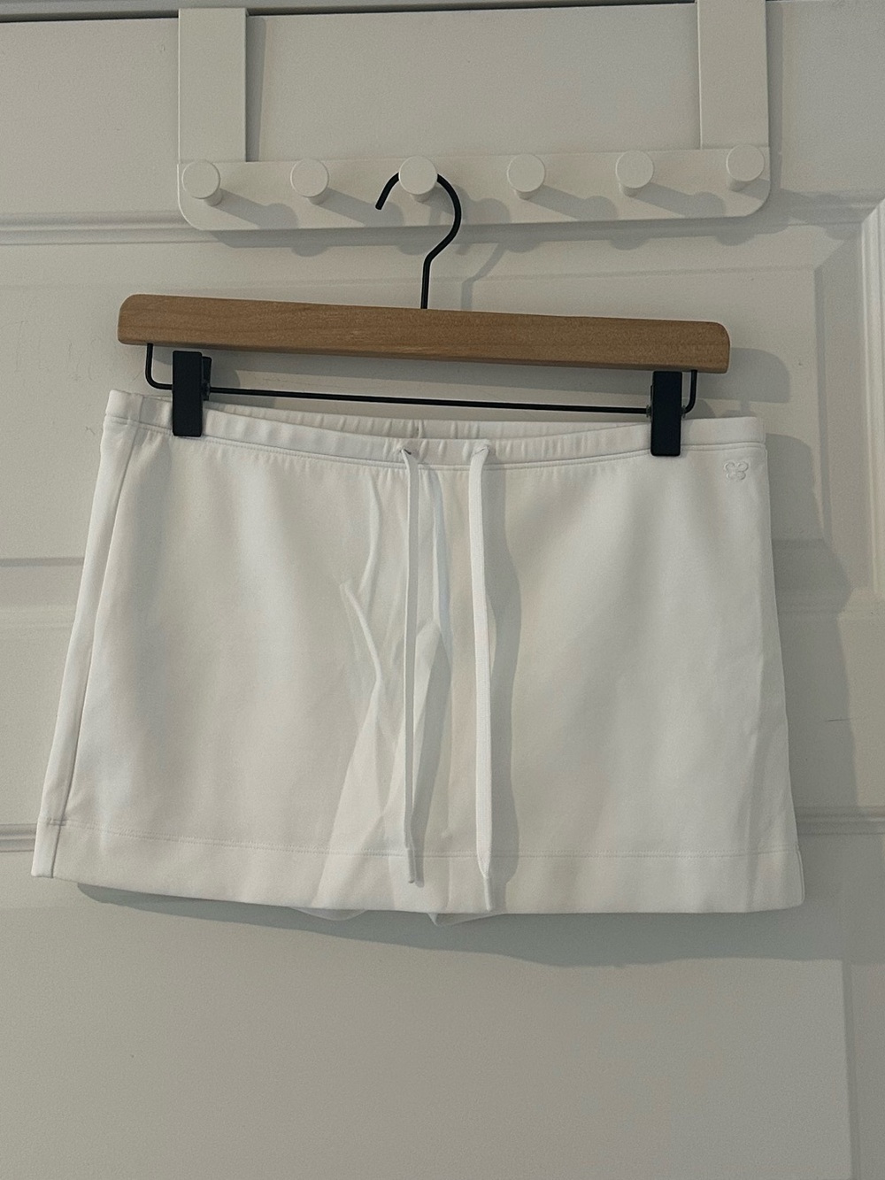 Aritzia Sunday Best White Drawstring Micro Skort